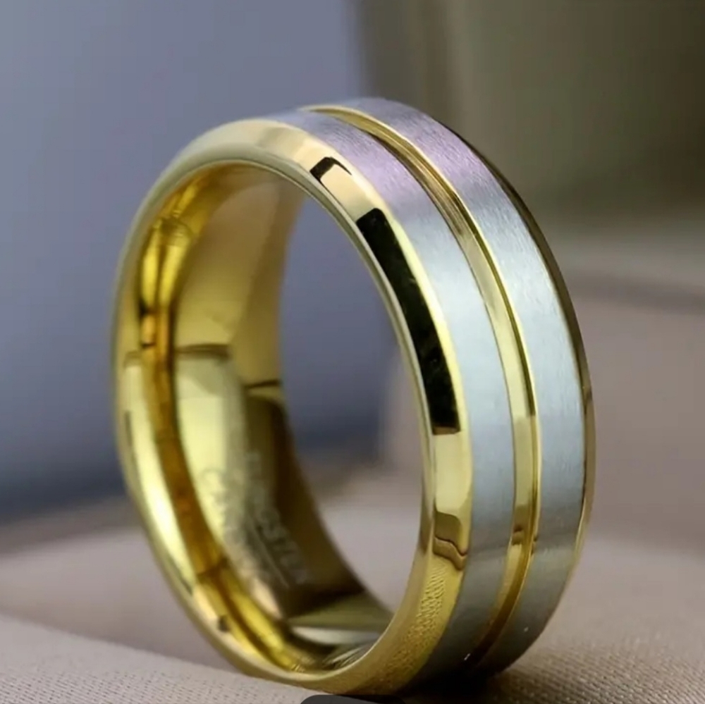 NWT Men's 8mm Titanium Steel band